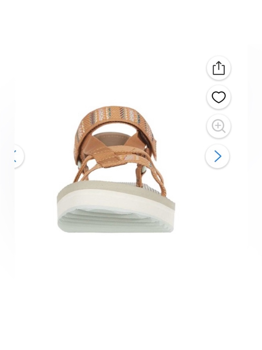 Teva Sandals Arivaca Aviles Tan Platform Sport Shoes Outdoor Pattern Size 9 - Picture 5 of 16